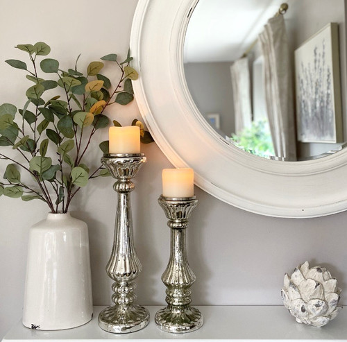 Mercury Effect Candle Holders - Two sizes | Heartmade Interiors