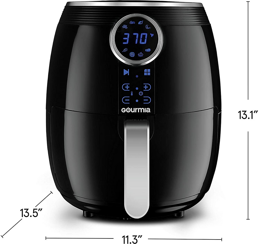 Thumbnail: Gourmia GAF575 Digital Air Fryer - 5 QT / 4.7 Liter Capacity with Digital Touch