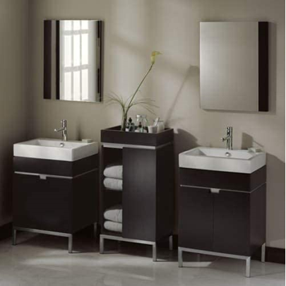 Thumbnail: American Standard 22-in Espresso Rectangular Bathroom Mirror