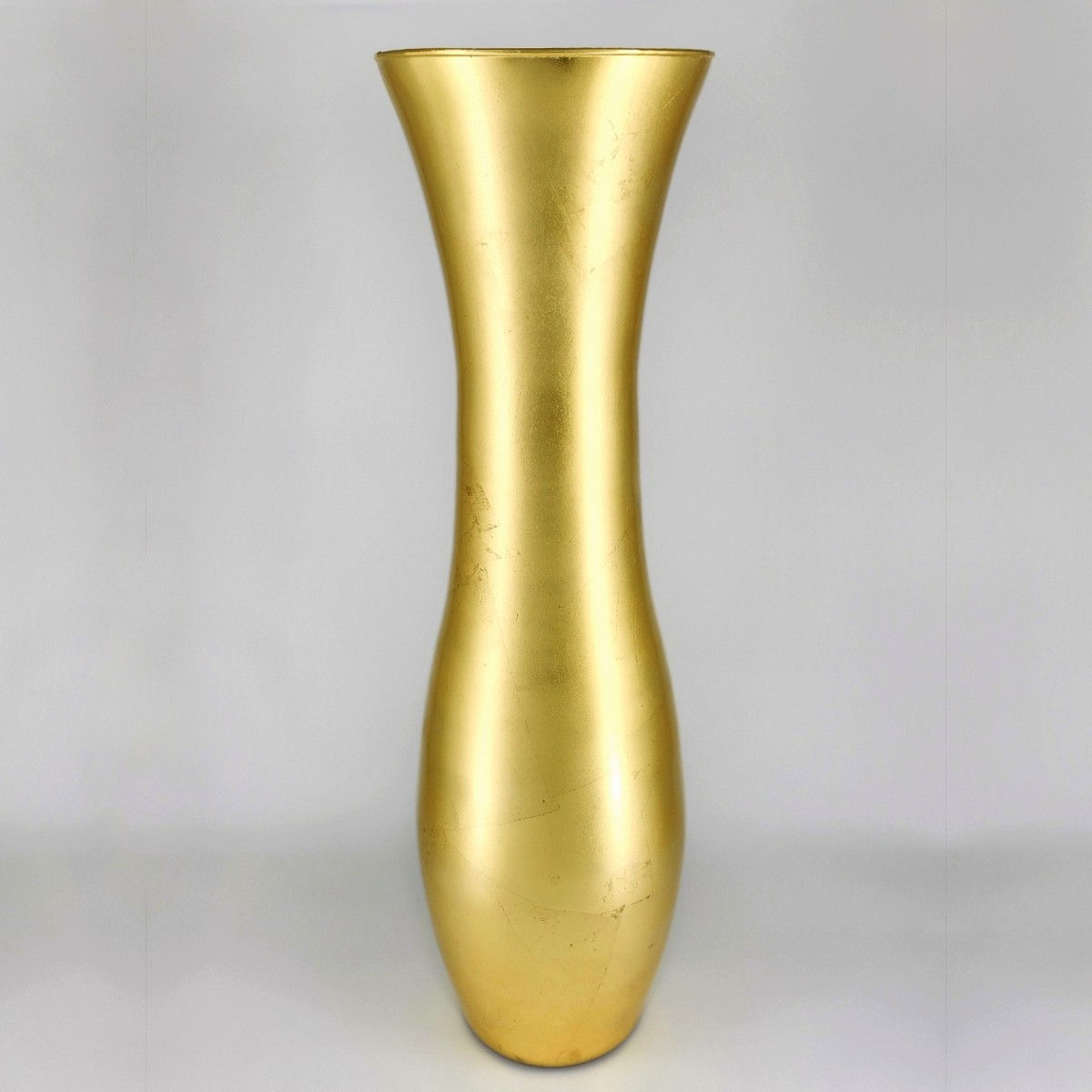 GALA 28" Solid Gold Gilded Glass Urn Vase