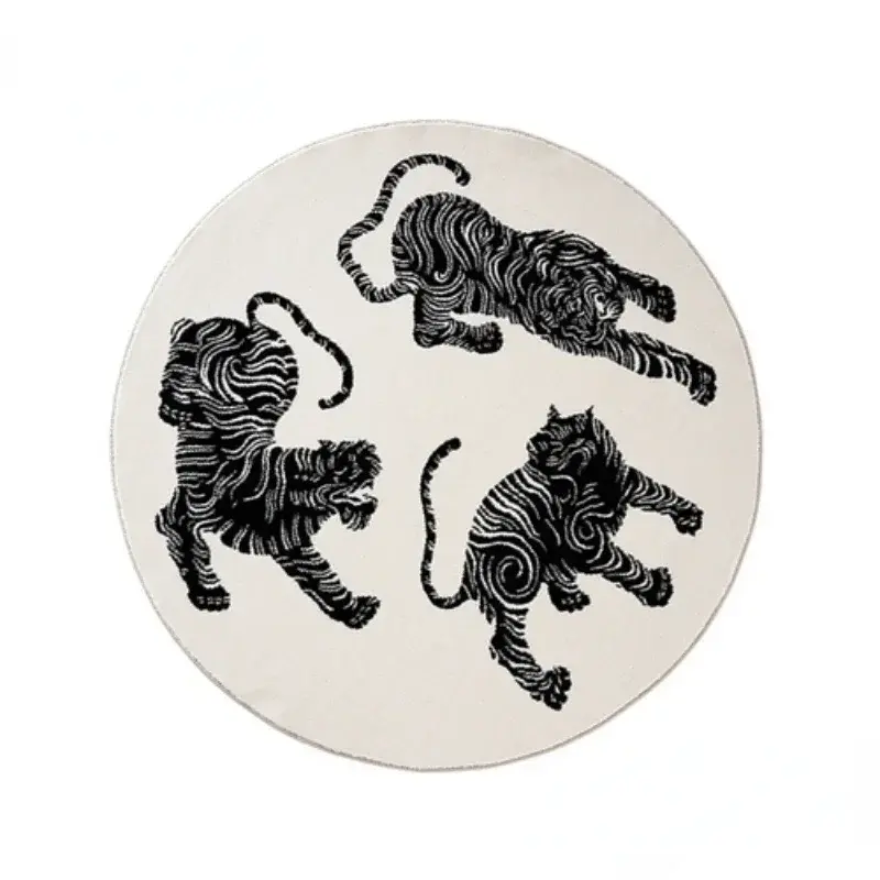 Thumbnail: Tiger Stripes Decorate Living Room Carpet Art  Bedroom Bedside Soft Floor Mats