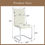 Thumbnail: Style Dining Chairs. Comfort & Stability in One. White Grainy Fabric