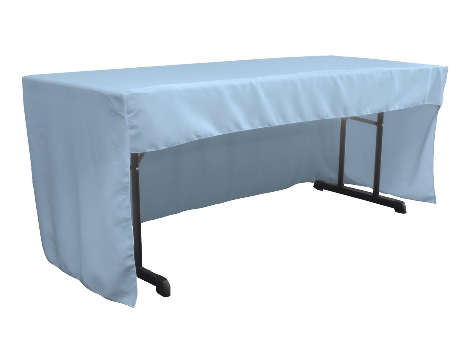 LA Linen Open Back Polyester Poplin Fitted Tablecloth