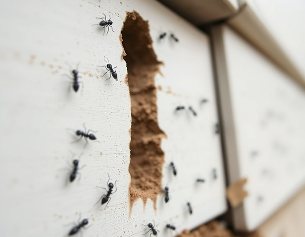 black ants boring holes in house.jpg