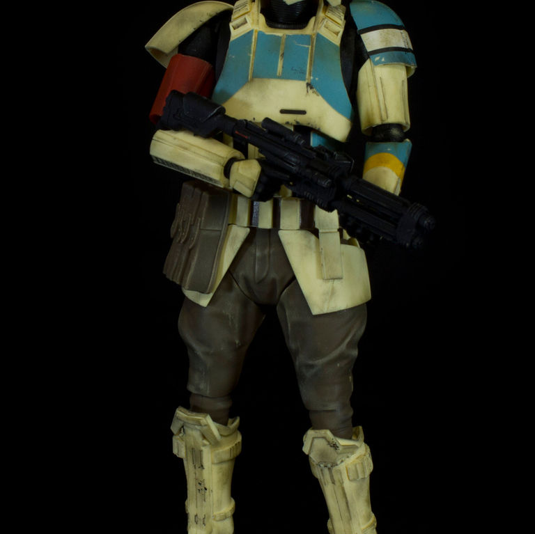 Star Wars Rogue One Shore Trooper Bandai 1/12 scale model build