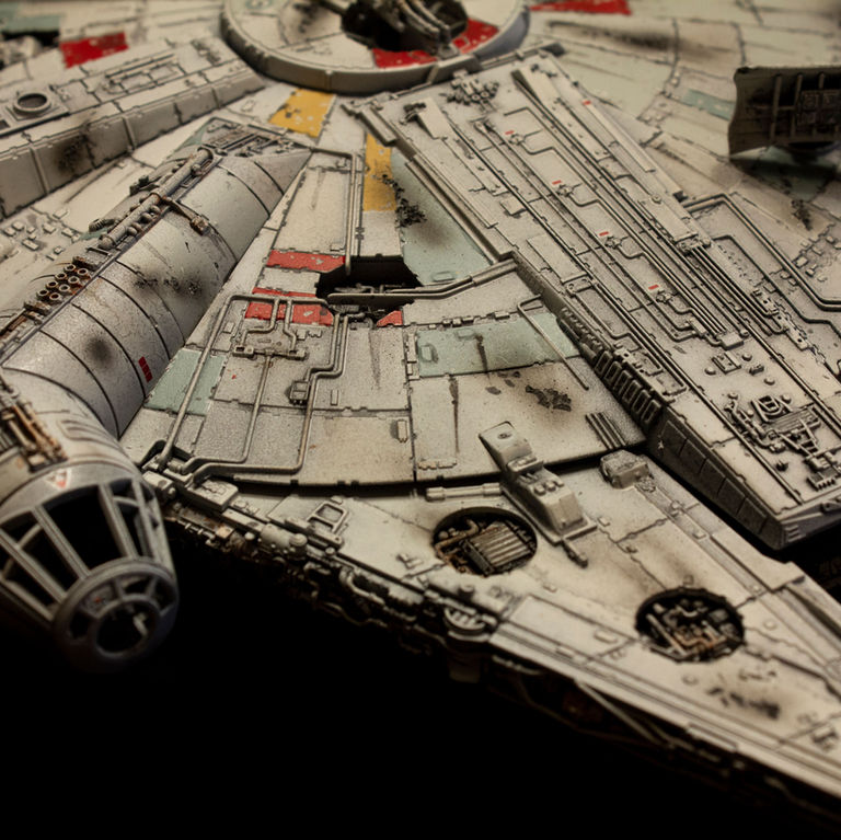 Star Wars Millennium Falcon Bandai 1/144 scale model build