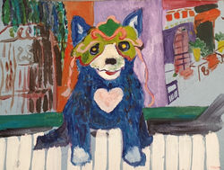 Blue Dog in Mardi Gras 2014