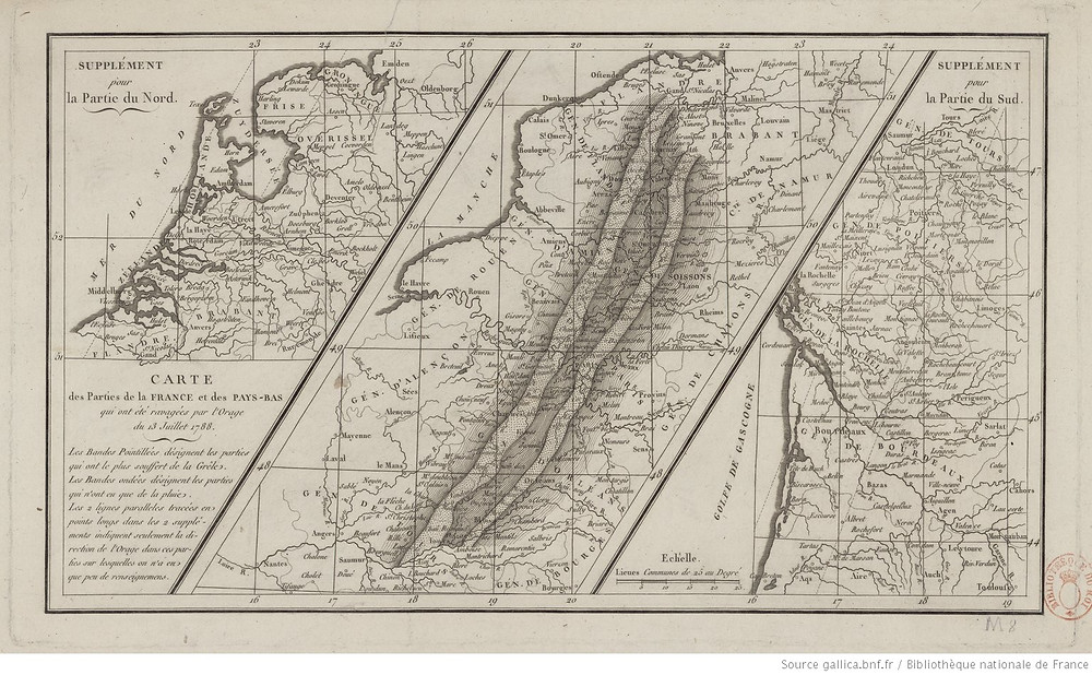 orage carte du 13 juillet 1788