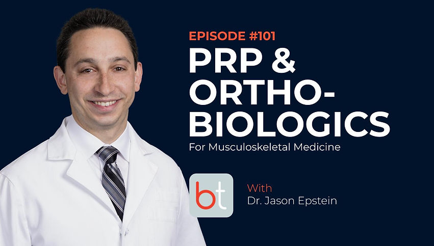 Understanding PRP & Orthobiologics for Musculoskeletal Medicine