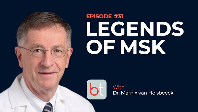 Legends of MSK with Dr. Marnix van Holsbeeck on the BackTable MSK Podcast)