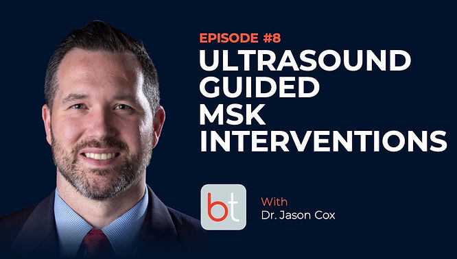 Ultrasound Guided MSK Interventions with Dr. Jason Cox on the BackTable MSK Podcast