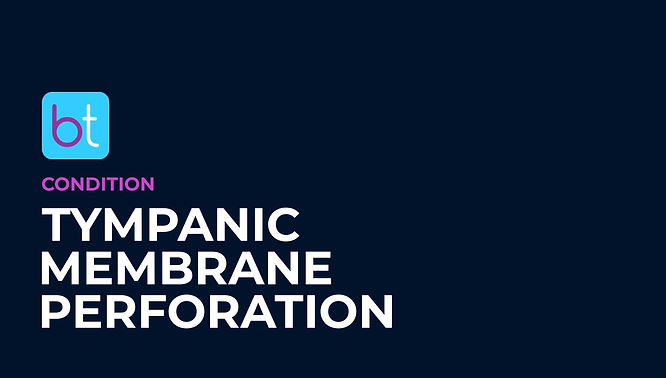 Tympanic Membrane Perforation Condition Overview