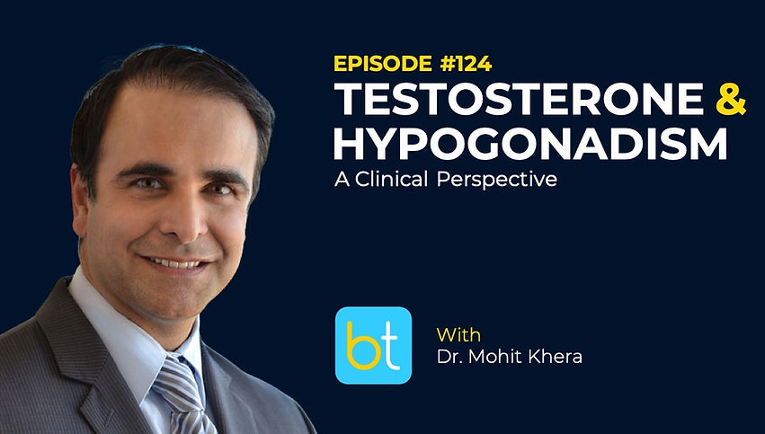 Testosterone & Hypogonadism: A Clinical Perspective with Dr. Mohit Khera, Dr. Jose Silva on the BackTable Urology Podcast
