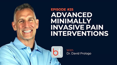 Advanced Minimally Invasive Pain Interventions with Dr. David Prologo on the BackTable MSK Podcast
