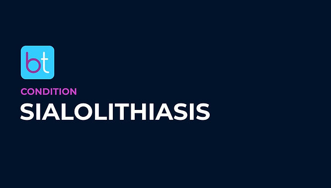 Sialolithiasis Condition Overview