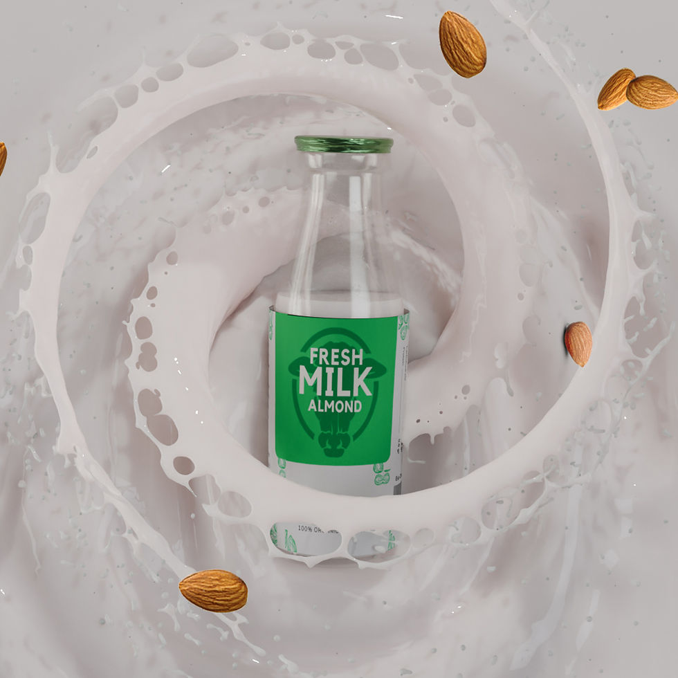 Fresh MILk Almond 3D