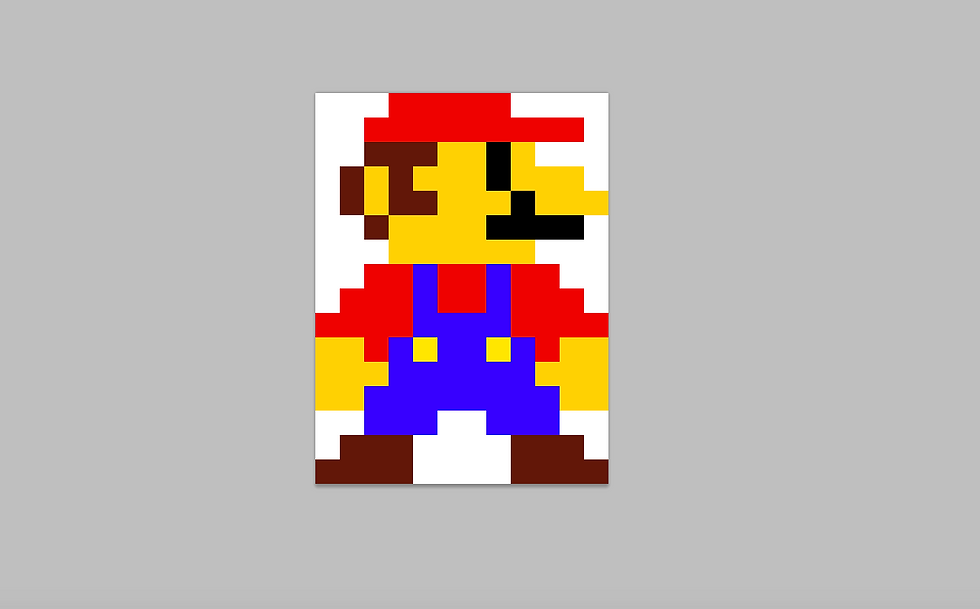 Mario pixel art