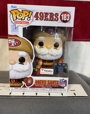 Pop! 49ERS character figure with box, Chase Santa. Collectable item. Thurmont Auction.