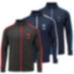 Thumbnail: Mens Padel Tracksuit Top - Navy/Sky Blue