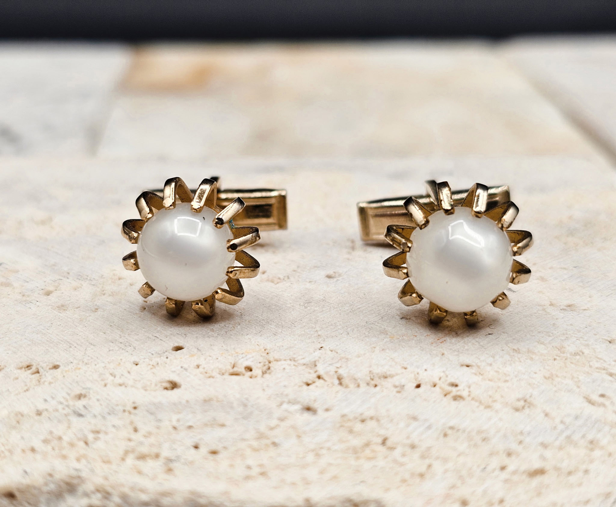 Vintage Modernist Atomic Starburst Gold