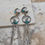Thumbnail: Vintage Navajo Double Concho Turquoise and Sterling Silver Earrings