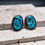 Thumbnail: Handmade Navajo Earrings, Turquoise set in sterling silver