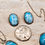 Thumbnail: Stunning Rare Blue Larimar Necklace and Earrings Set