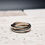 Thumbnail: 3 Ring "Trinity" 14K Rose, White, and Yellow Gold Ring