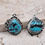 Thumbnail: Navajo Sterling Silver & Turquoise Earrings by Arlene Lewis