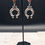 Thumbnail: Navajo Coral Sterling Silver Naja Earrings