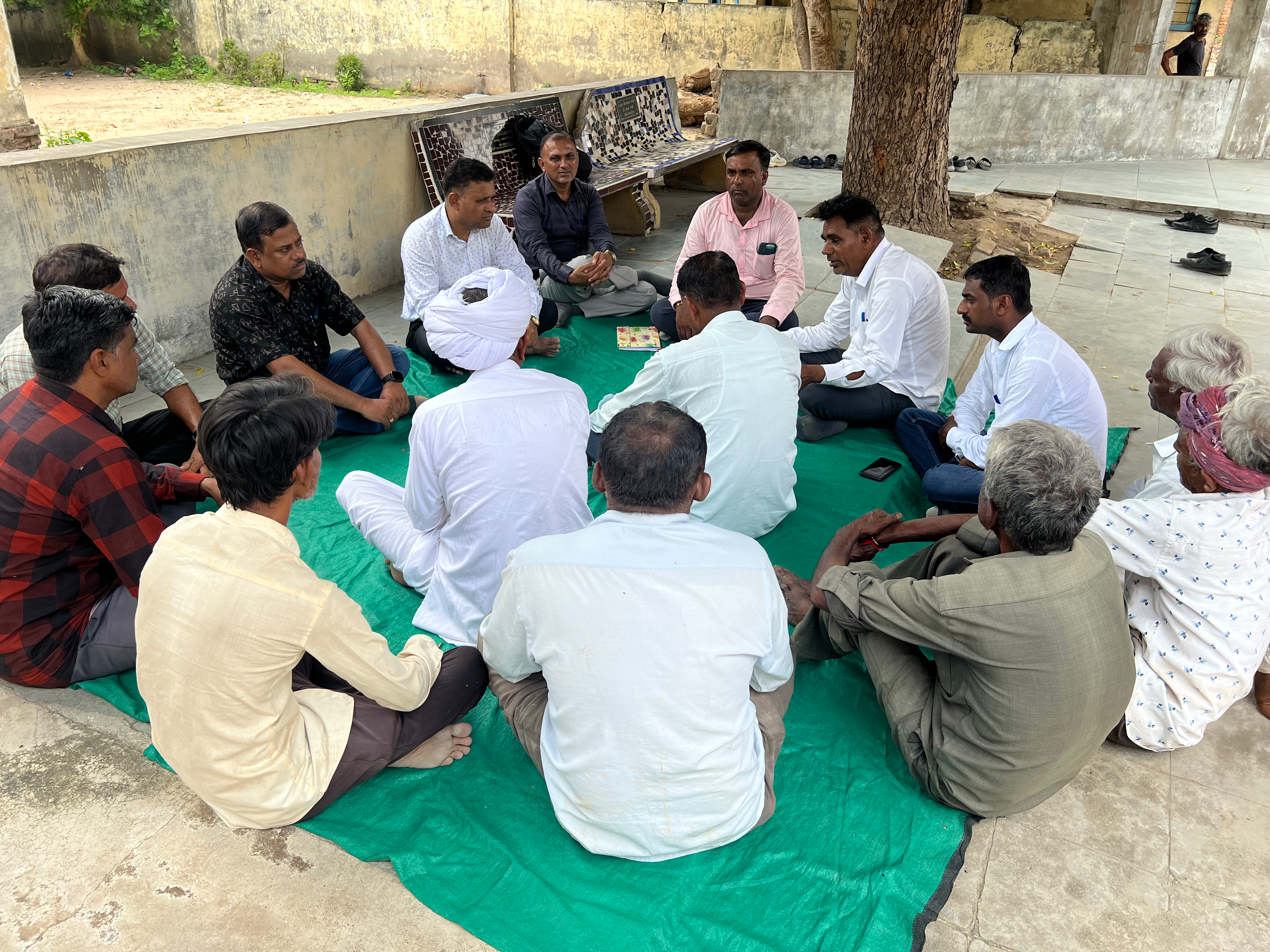 Community members gathered during a foundation programme