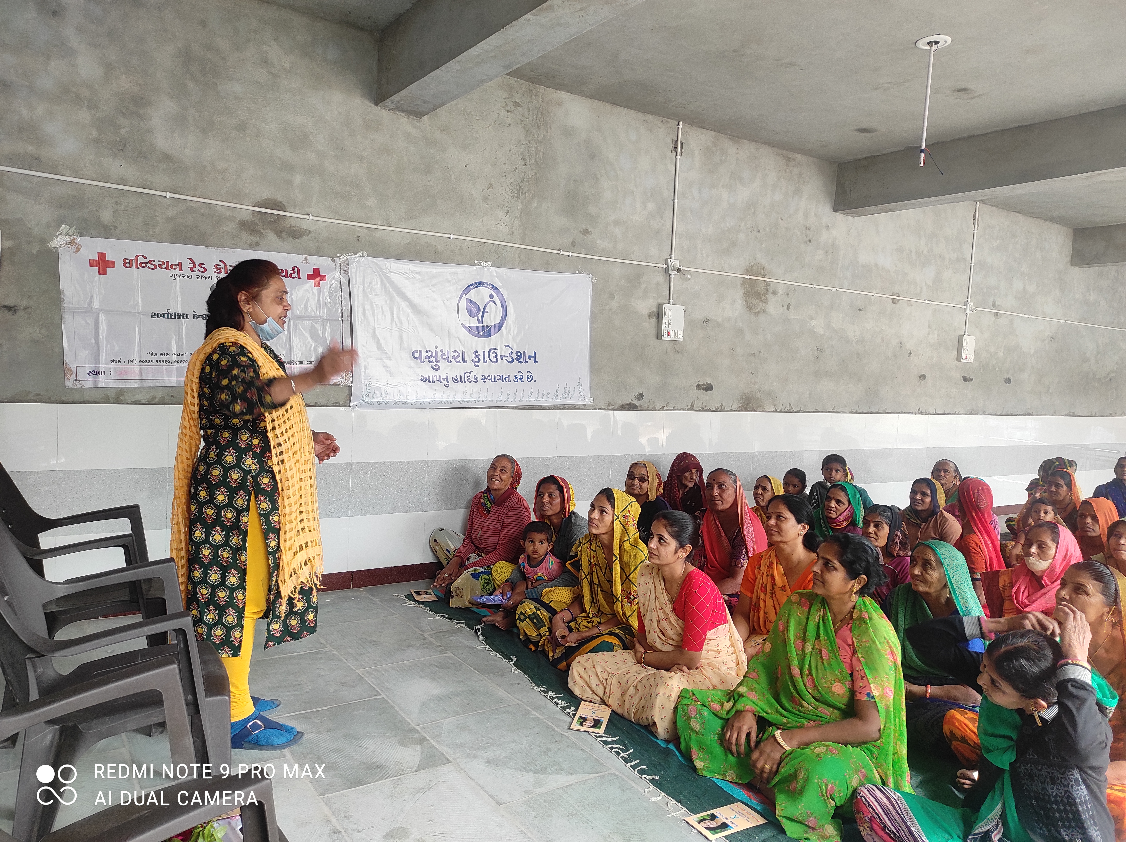 Women participating in a community health programme