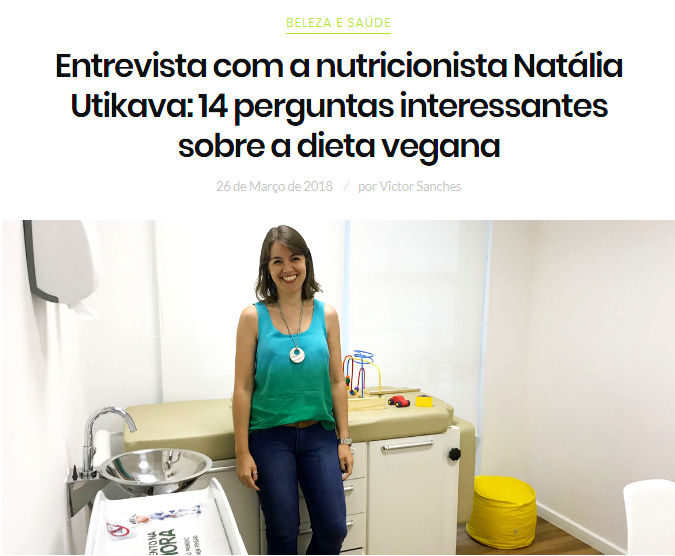 Entrevista com Natália Utikava sobre nutrição vegetariana e veganismo