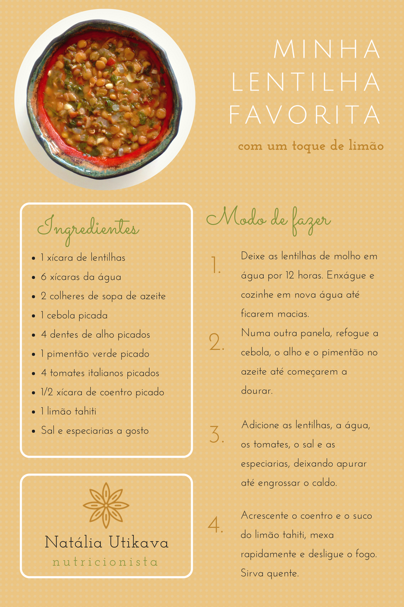 Receita de Lentilha