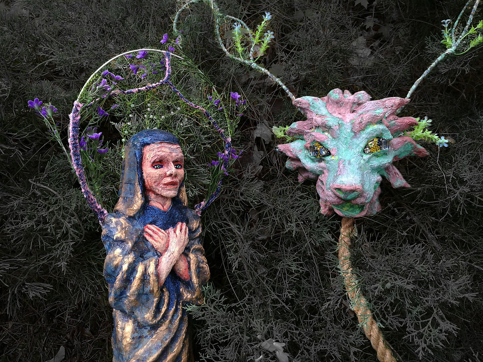 Hildegard with the Lion