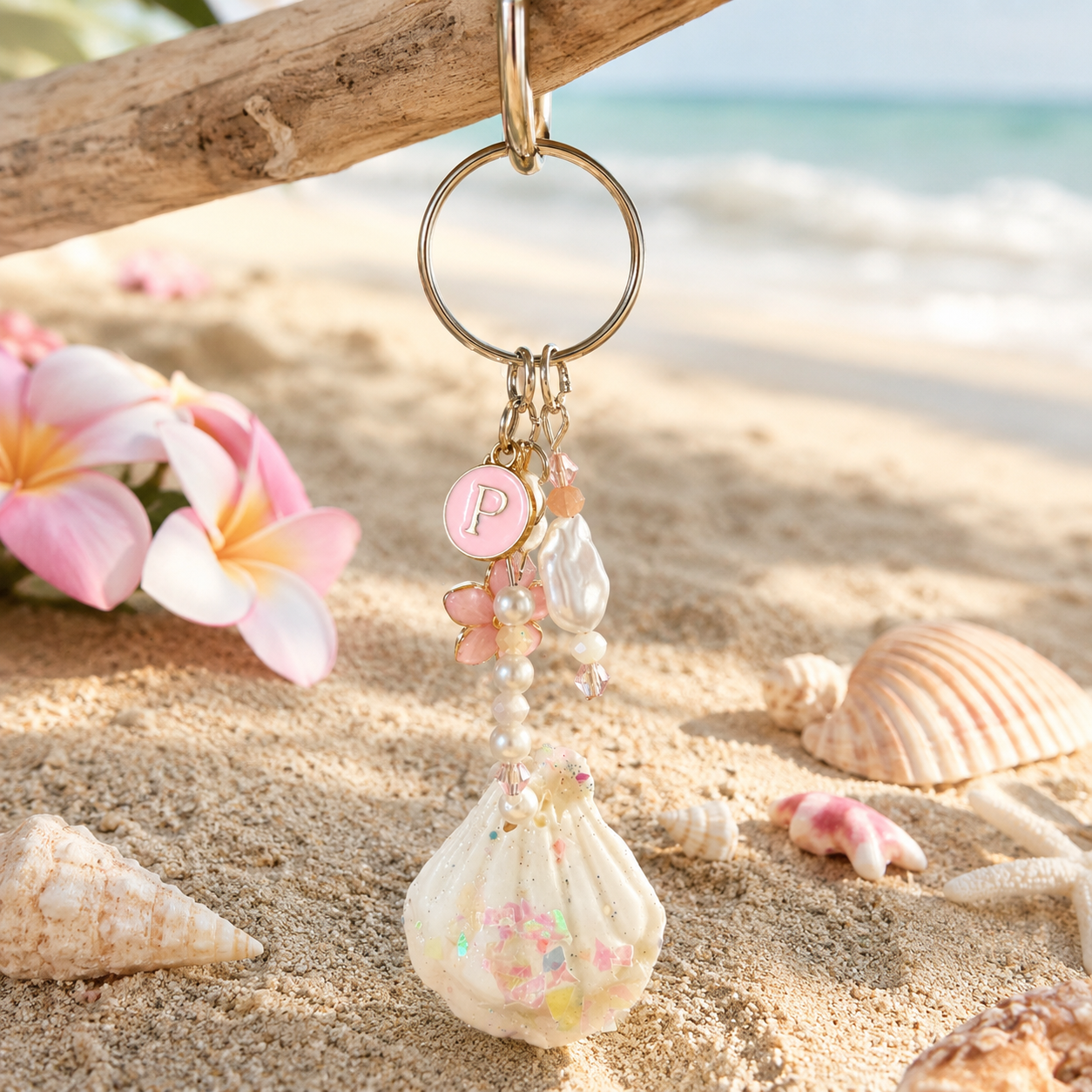 The Bikini Co. Shell Charm Letter