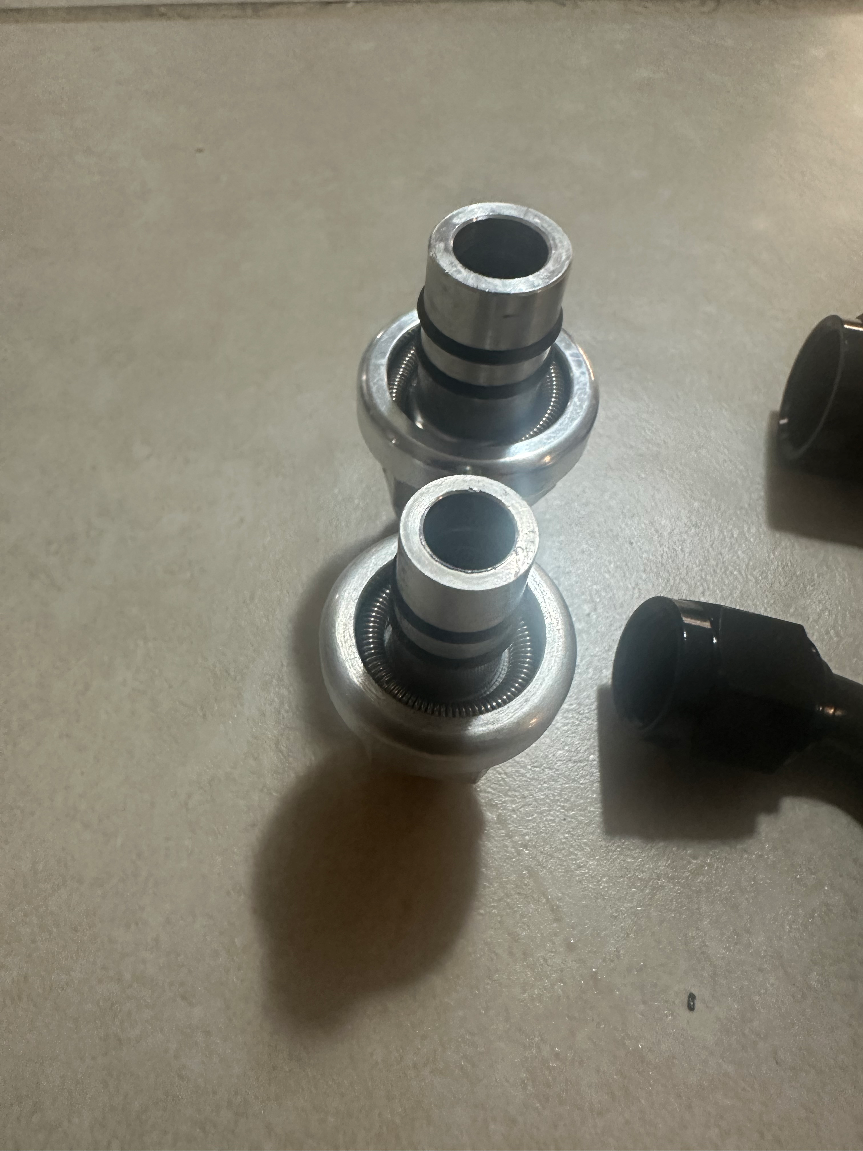 4.6 fuel line k connectors with 90 degree 3/8 barb fitting 