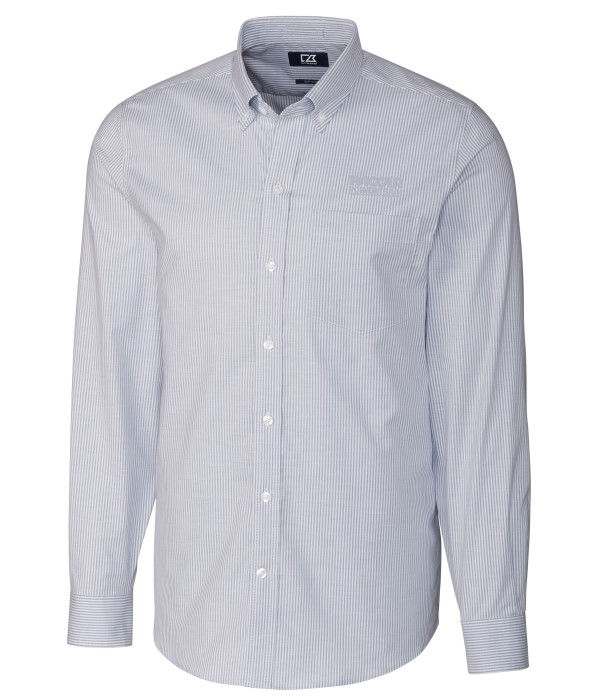 Thumbnail: Men's Tailored Fit Stretch Oxford Stripe