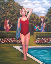 Garden of Delights | Oil on canvas | 40x50 cm | 2024 | Part of the art series "Summer Allegories" (2024)