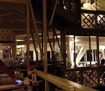 Image of a rustic restaurant in Barranco, Lima Peru.