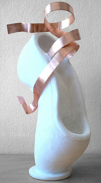 Point Shoe | Plaster & bronze sculpture | Height: 50 cm | 2009