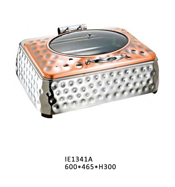 Thumbnail: "Hammered Glass-Lid Chafing Dish Collection (Models: IE1332A – IE1342B)