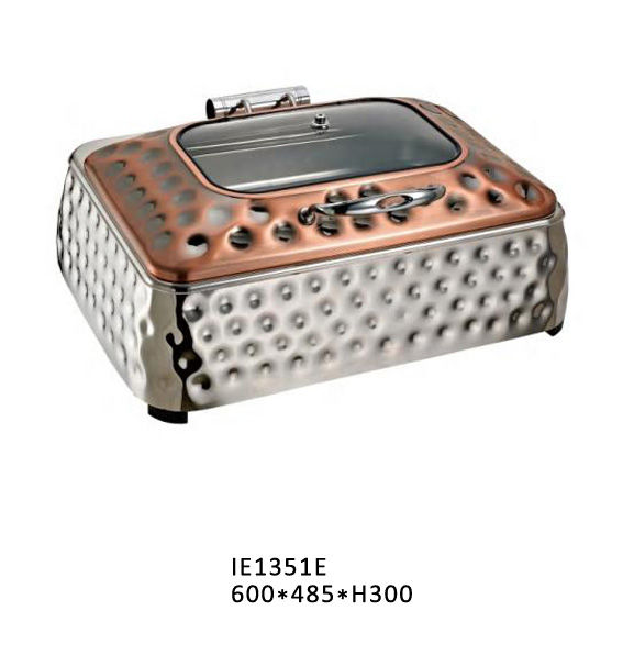 "Premium Glass-Lid Chafing Dish Collection (Models: IE1351E – IE1358C)