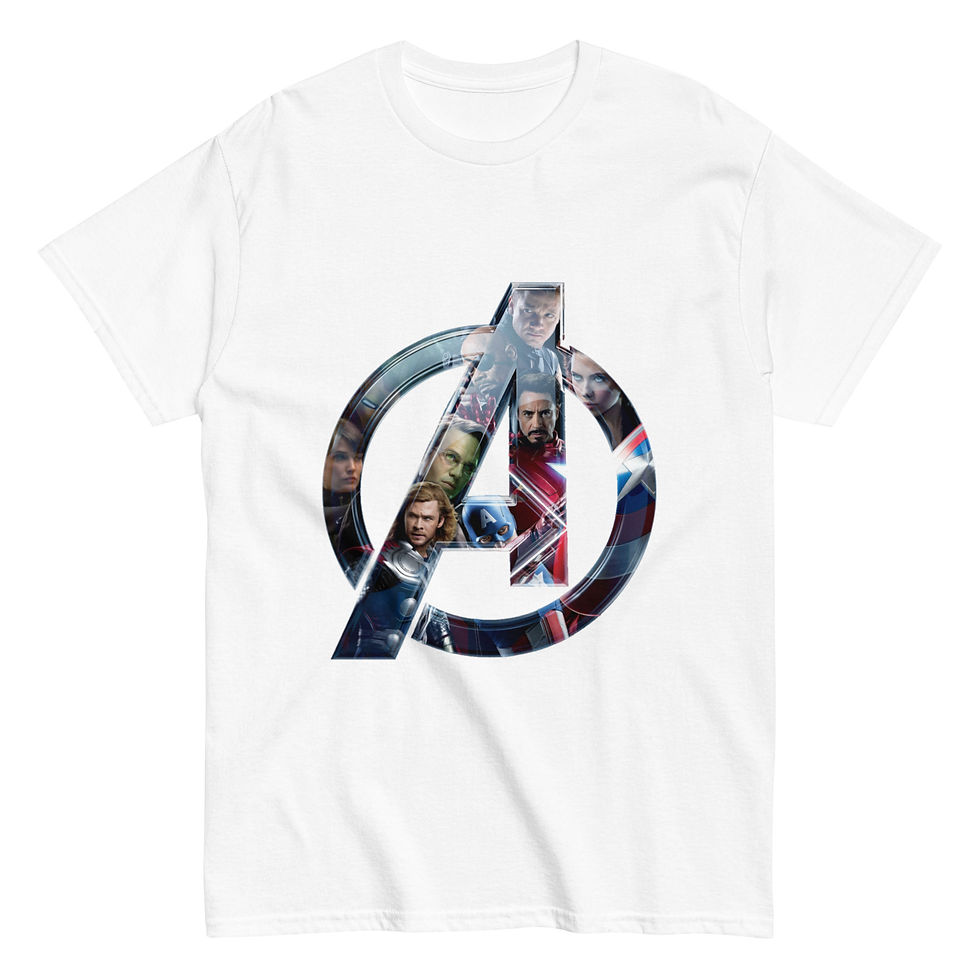 Thumbnail: Avengers T-Shirts Marvel Iron Man, Captain America, Thor, Hulk, Black Widow Tees