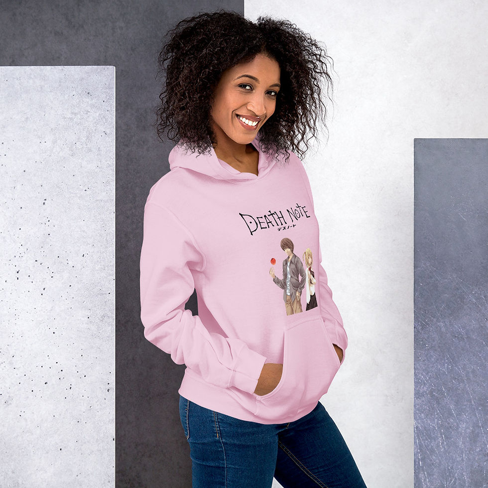 Thumbnail: Death Note Unisex Hoodie | Ryuk, Misa Amane, Light Yagami Hoodie | Anime Hoodie