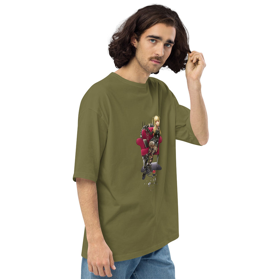 Thumbnail: Misa Amane Unisex oversized tees | Death Note Oversized tee | Ryuk, Light Yagami