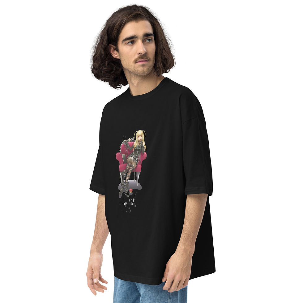 Thumbnail: Misa Amane Unisex oversized tees | Death Note Oversized tee | Ryuk, Light Yagami