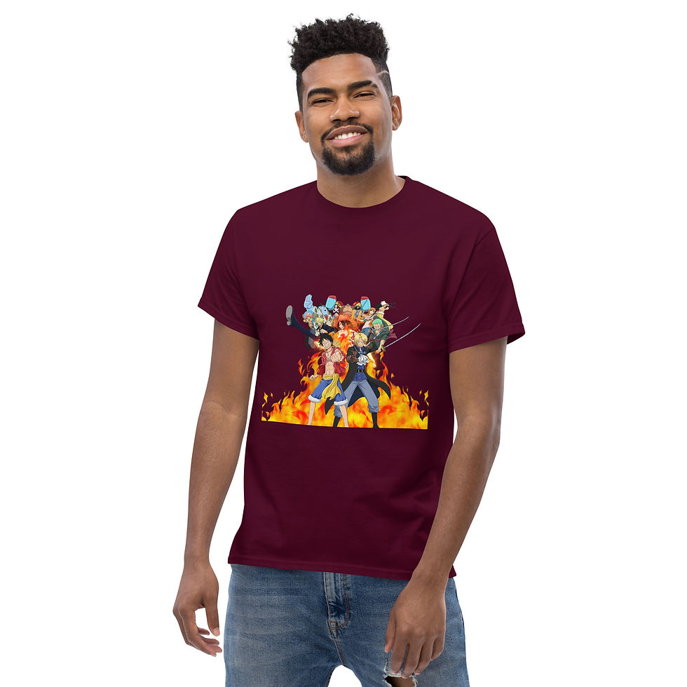 Thumbnail: One Piece tees Monkey D. Luffy, Nami, Roronoa Zoro, Shanksn Anime Graphic Tshirt