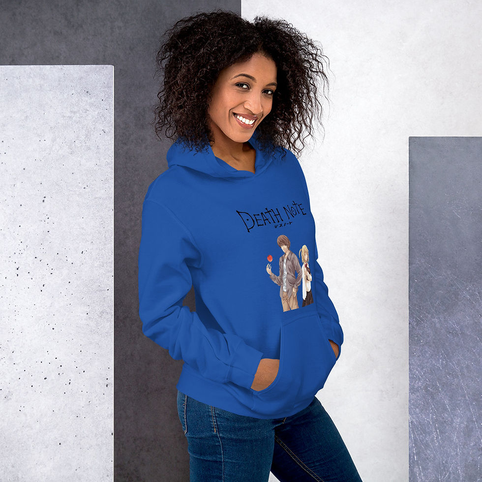 Thumbnail: Death Note Unisex Hoodie | Ryuk, Misa Amane, Light Yagami Hoodie | Anime Hoodie