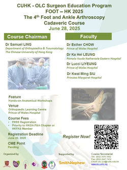 The 4th Foot an Ankle Arthoroscopy Cadaveric Course